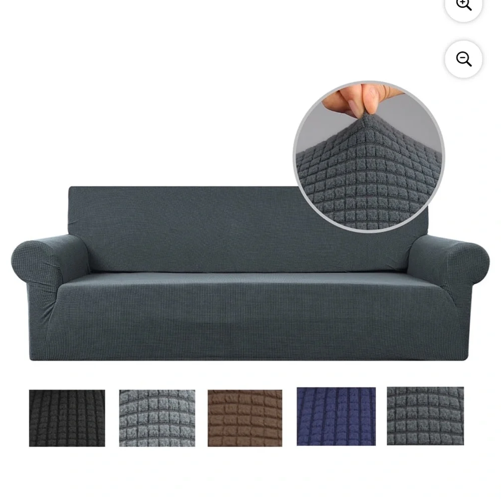 Elegant Gray Sofa Cover